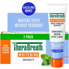 TheraBreath Fresh Breath Oral Rinse & Whitening Toothpaste Bundle